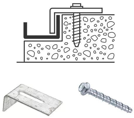 Recessed Floor Clamp Recessed Floor Clamp