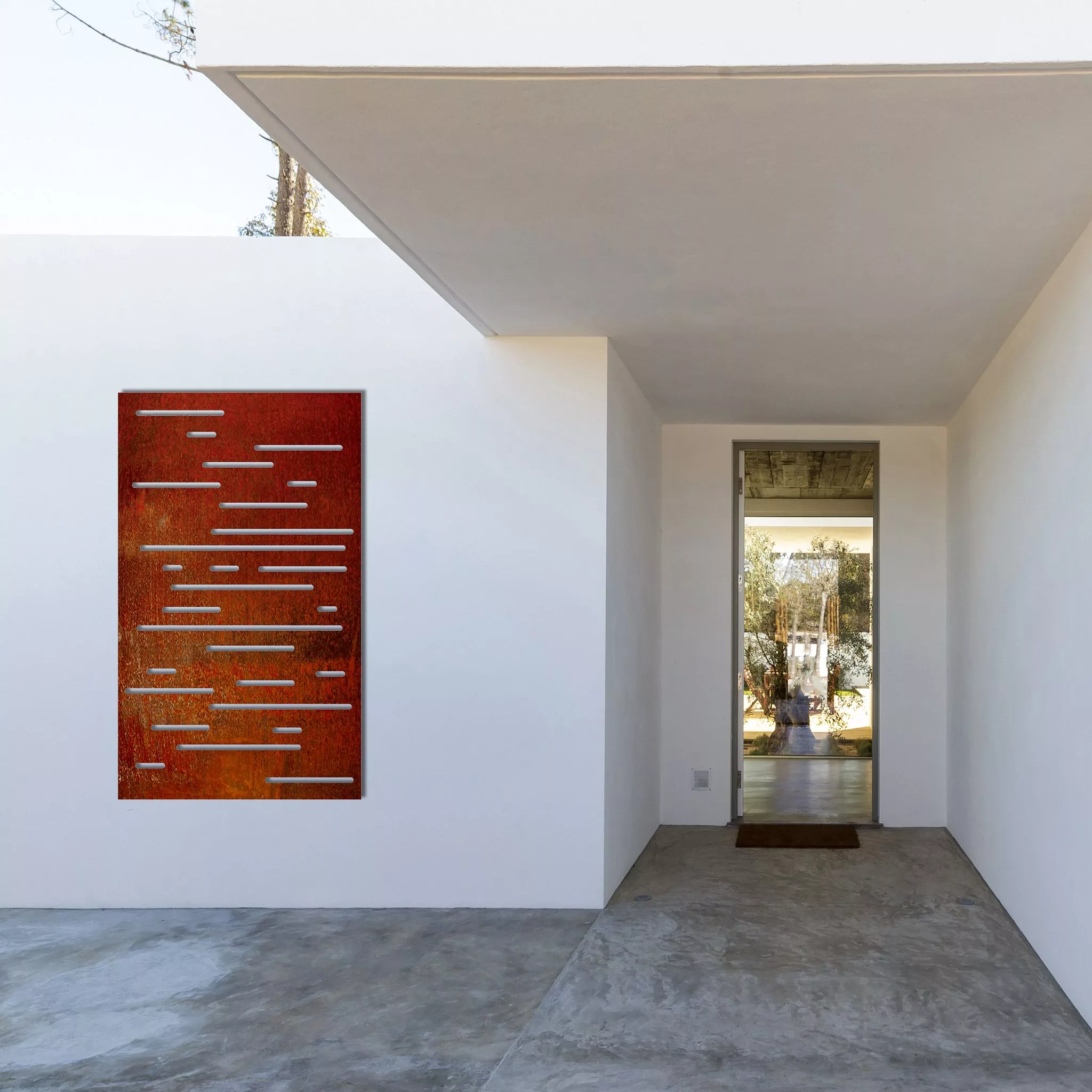 Vertical Lines-metal-wall-art-fence Vertical Lines-metal-wall-art-fence
