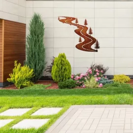 steel garden wall art