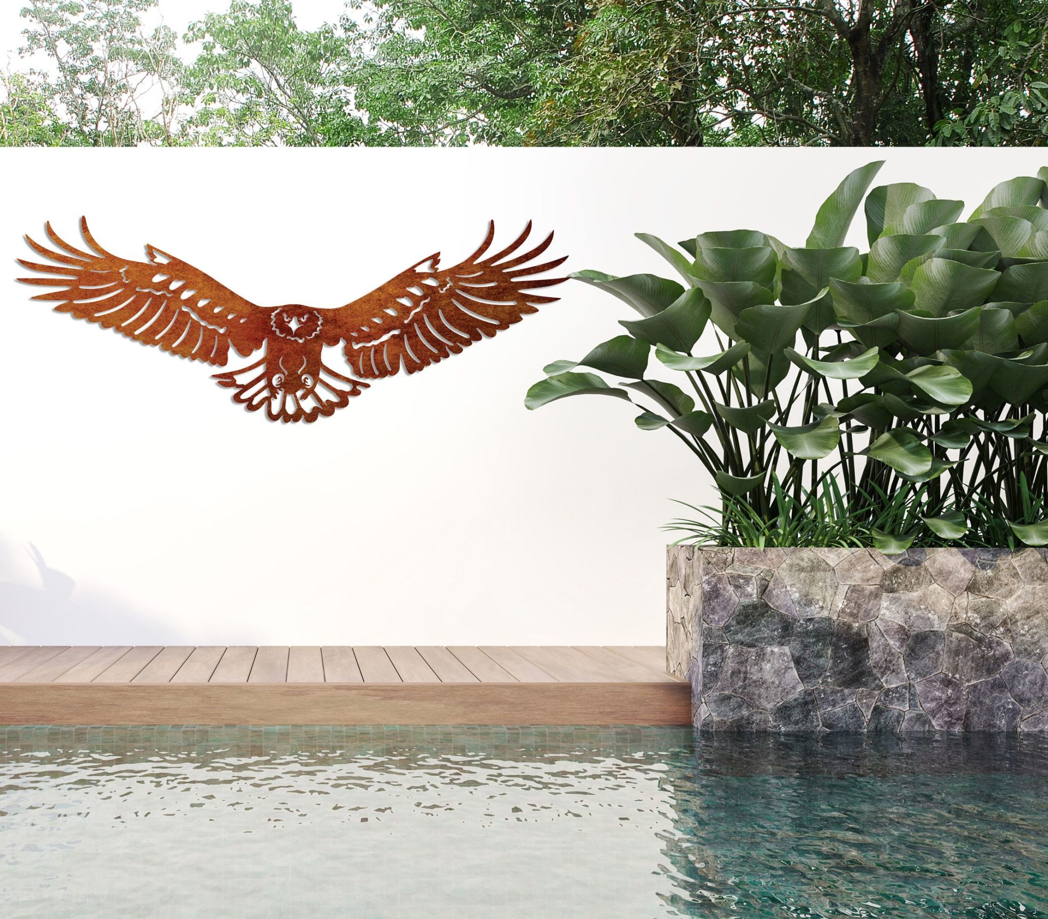 Metal Wall Art Flying Eagle NZ Made Products Ladybugs