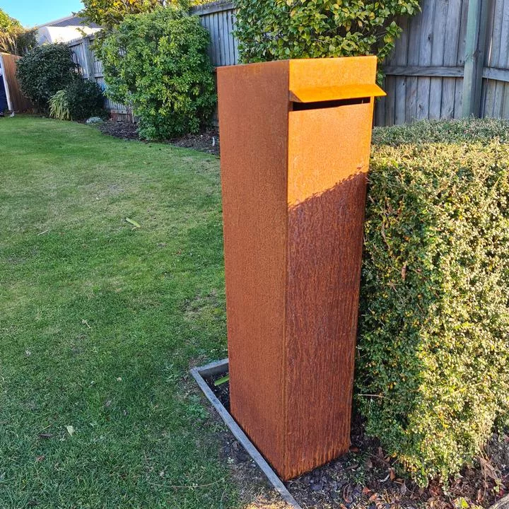 Letterbox-Plain-SQ Pillar Letterbox nz