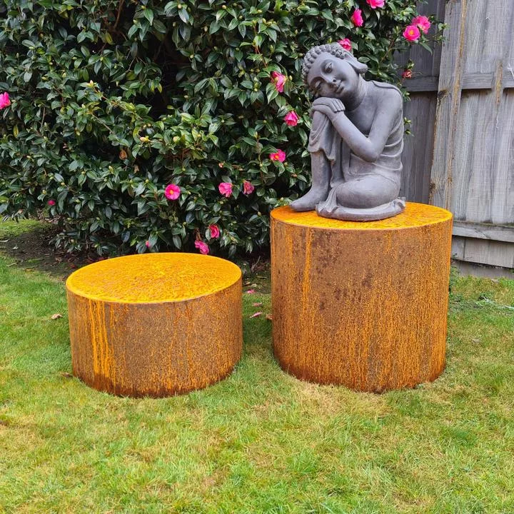 Pedestal corten steel planters nz