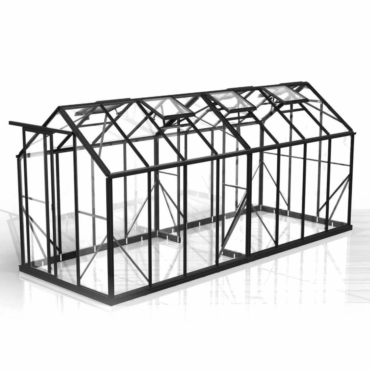 6x16-glasshouse walk-in greenhouse nz