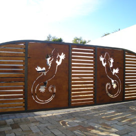 Decorative gate panels