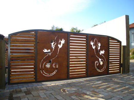 Decorative gate panels