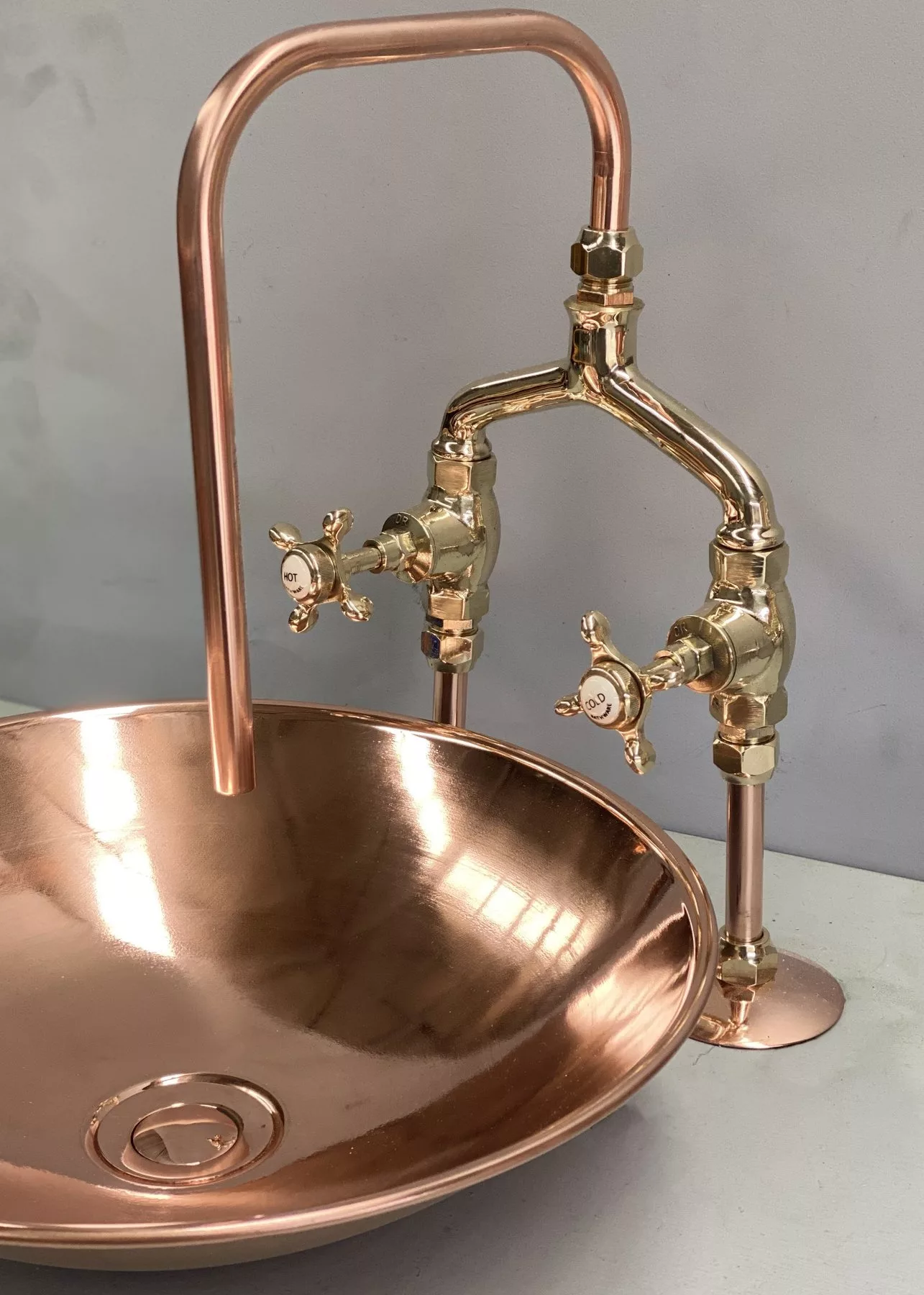 Round Basin tap combo Copper Basin Bowl nz