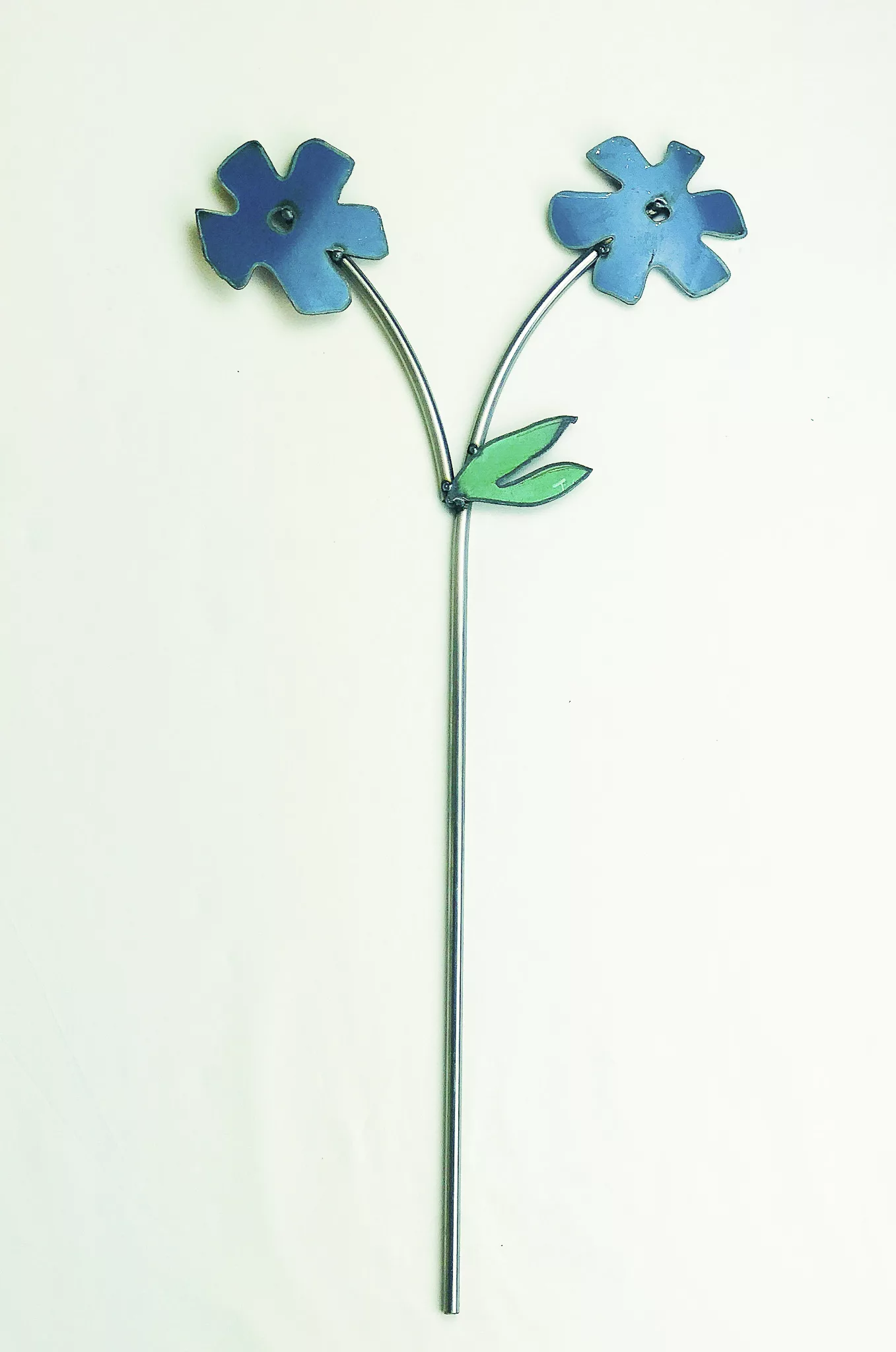 Twin_Bantam_Blue decorative metal plant stakes