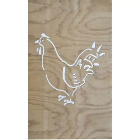 chicken garden art made in nz