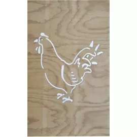 chicken garden art made in nz