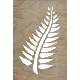 NZ Fern Wooden Fence Panel