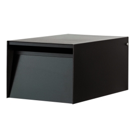 black mailbox wall mount