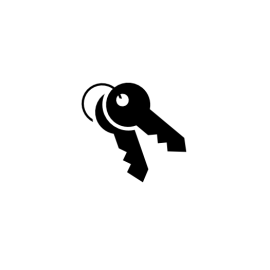 letterbox keys-black