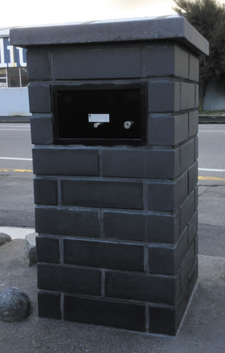 masonry wall letterbox