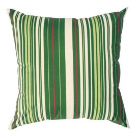 Green Striped Outdoor Cushions