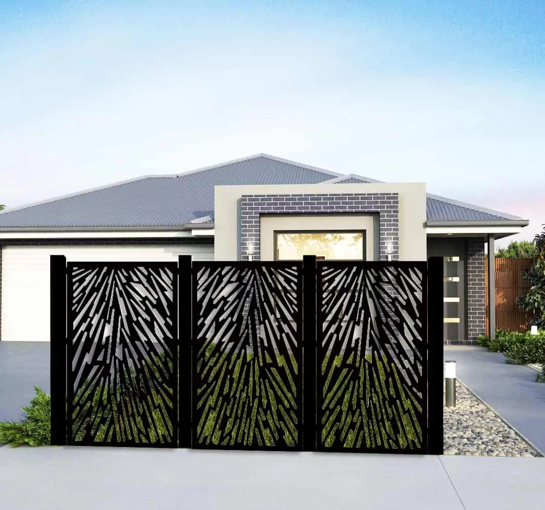 Random-Shapes-Panel-PC metal fence