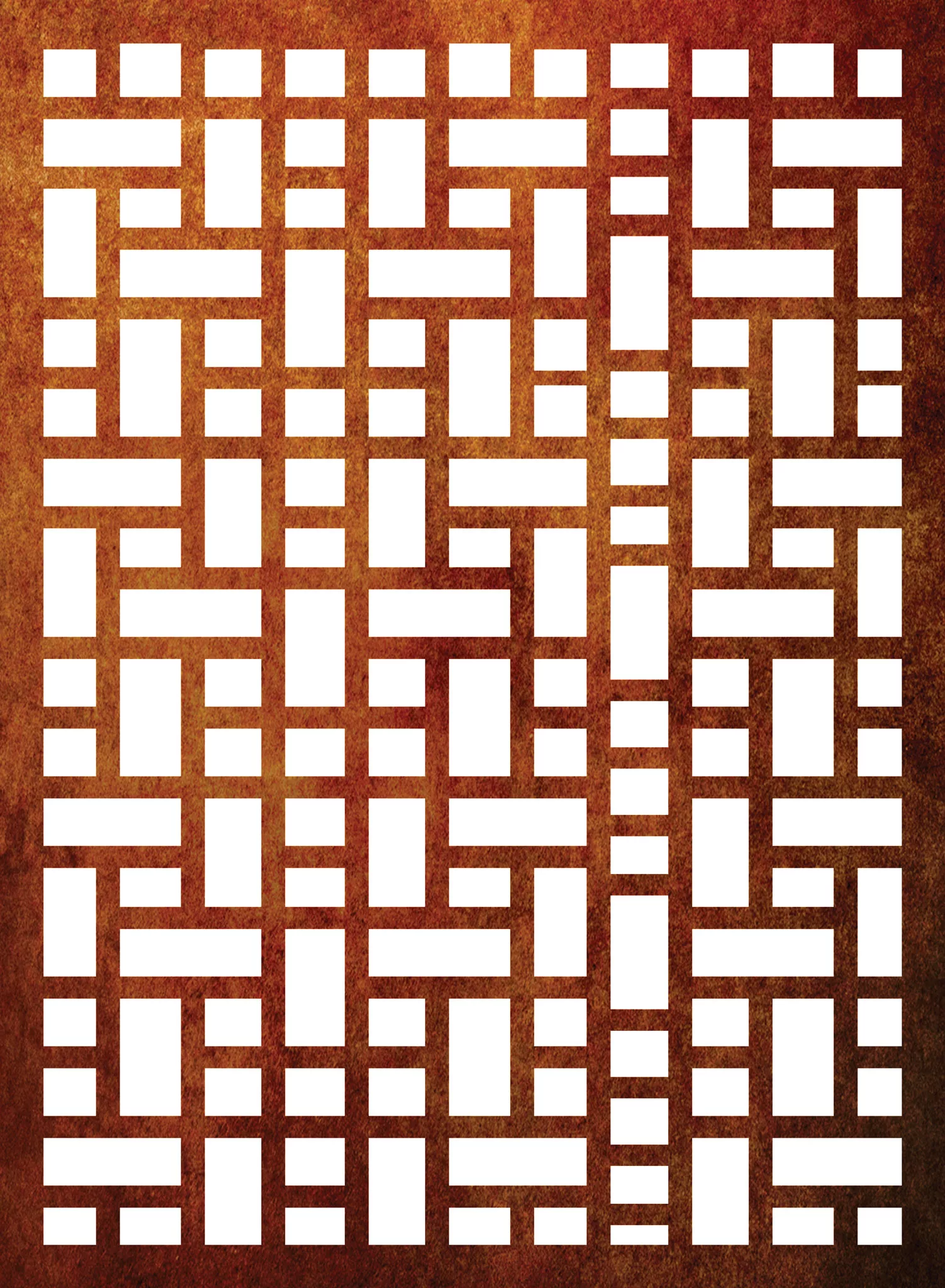 Vertical-Tetris-Panel-1100-x-1500-Corten-Tex metal trellis fence nz