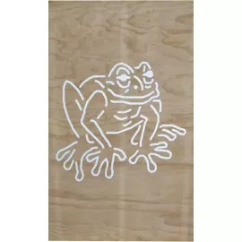 Frog decorative fence panel