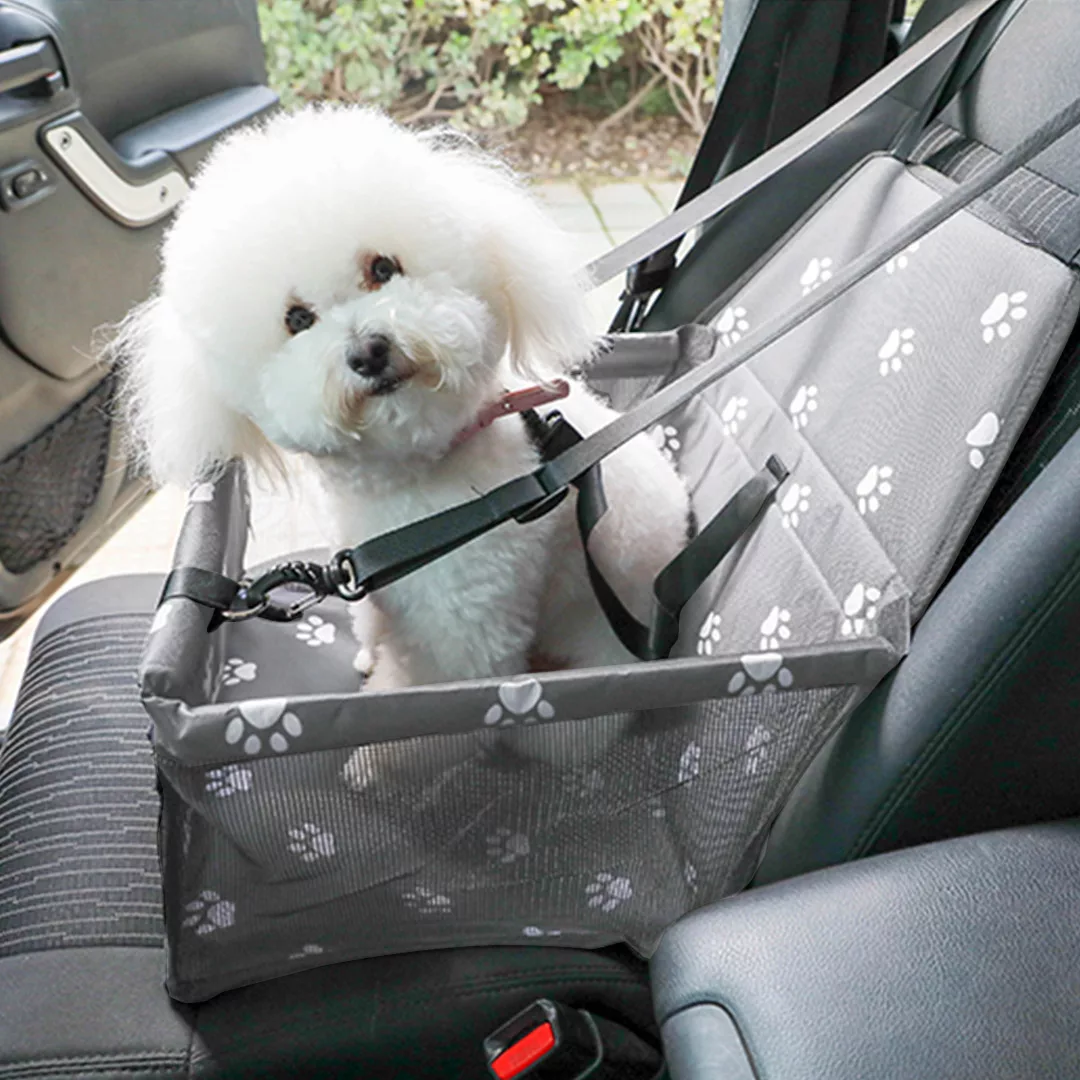 CarPetBag013GREY-009 Dog Car Seat nz