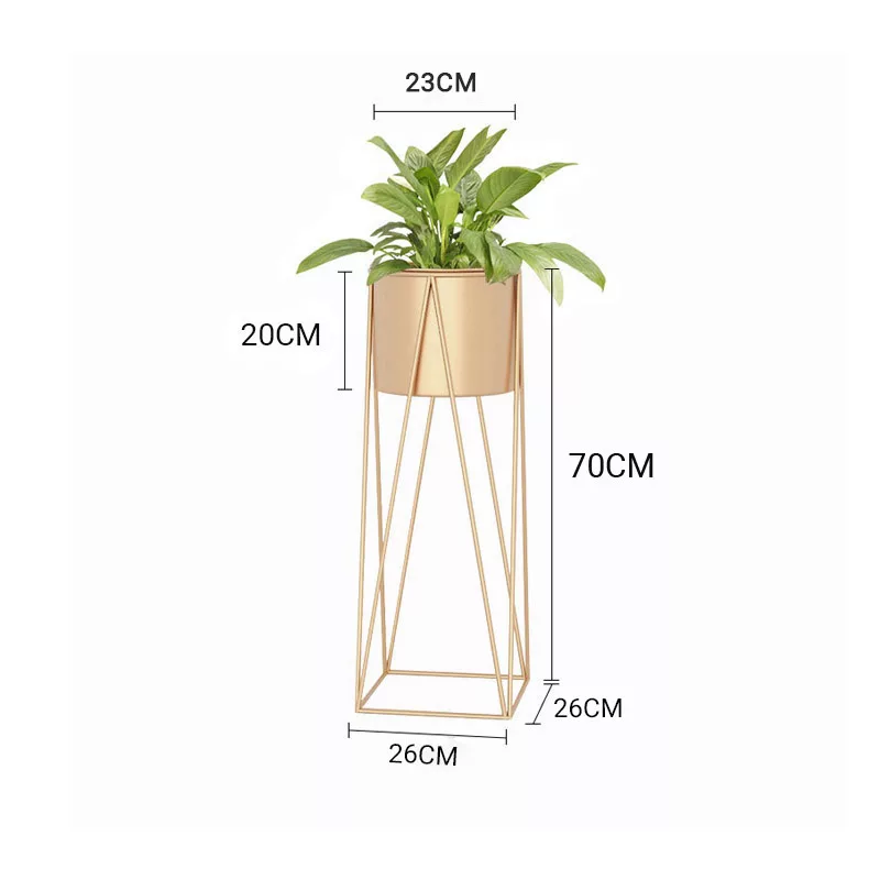 FPotH72GLD-001 metal plant stand nz