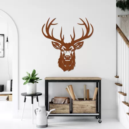 metal wall art stag