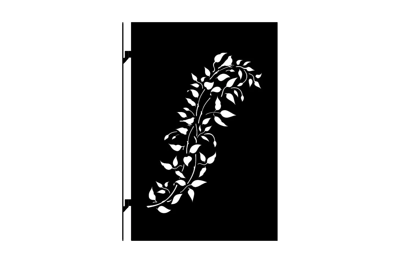Bird-Gate-1000-w-x-1500h-Black corten steel gate