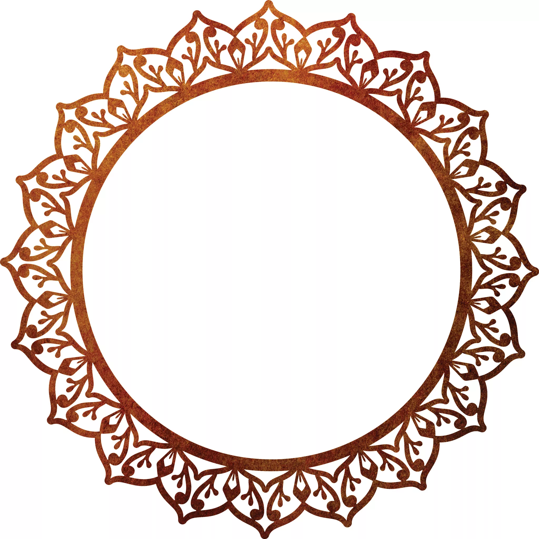 Boho Art Surya Mandala Ring Corten-Tex.