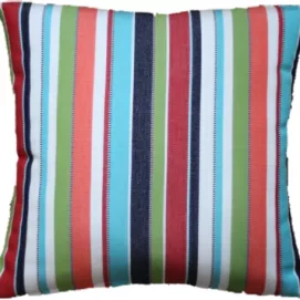 Striped outdoor cushion