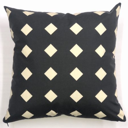 Black Cream Outdoor Cushion