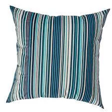 Ilhabela Azul blue striped outdoor cushion