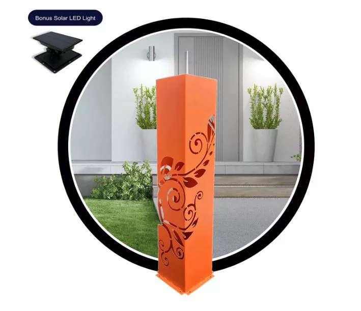 leaves powder coated orange Metal Sculpture artists NZ