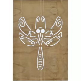dragonfly decorative fence panel
